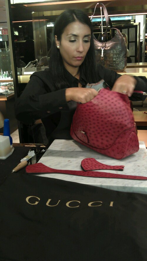 Gucci bags in the making